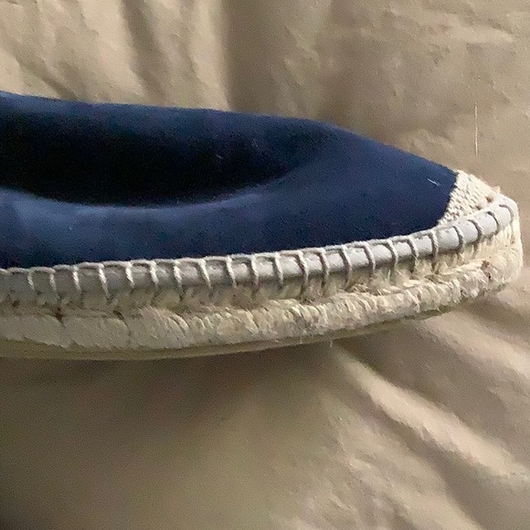 Blue suede slip on espadrilles - Picture 6 of 6